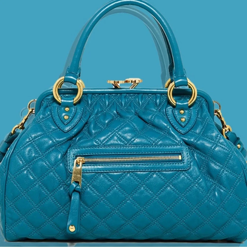Marc Jacob’s Teal Green Quilted leather Stam bag - Picture 1 of 2